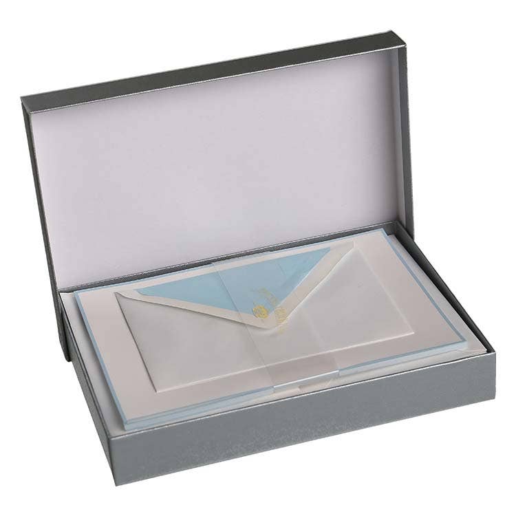 Royal Posthumus - Venta al por mayor Conjunto de papelería y tarjetas - Royal Posthumus Crown Mill | 25 hojas membretadas y sobres A5 con bordes y forro de color7