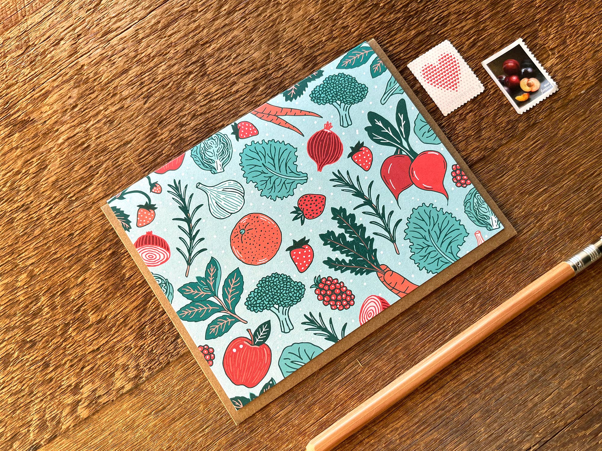 Noteworthy Paper & Press - Wholesale Everyday Greeting Card - Veggies & Fruit Card2