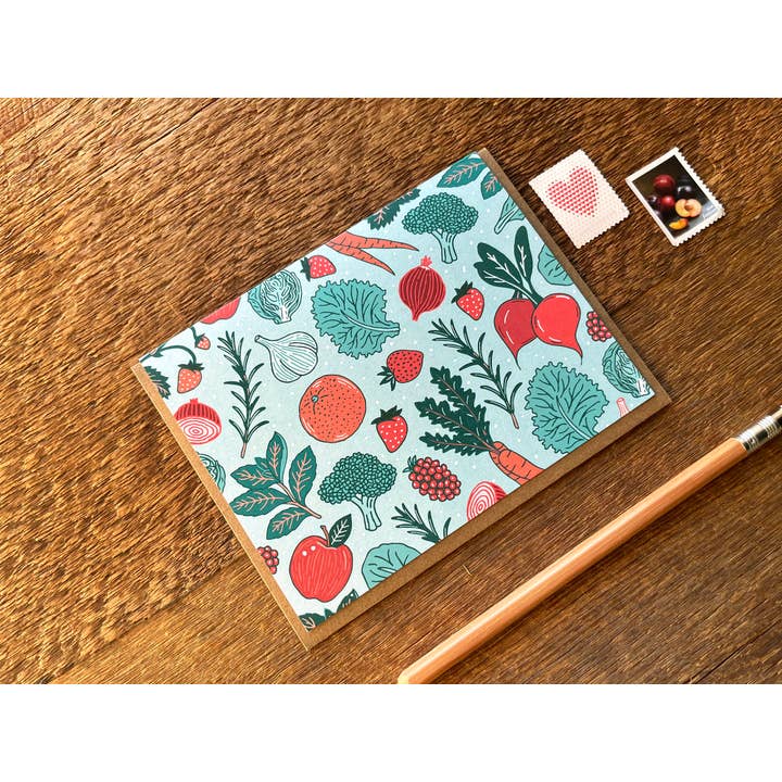 Noteworthy Paper & Press - Wholesale Everyday Greeting Card - Veggies & Fruit Card2