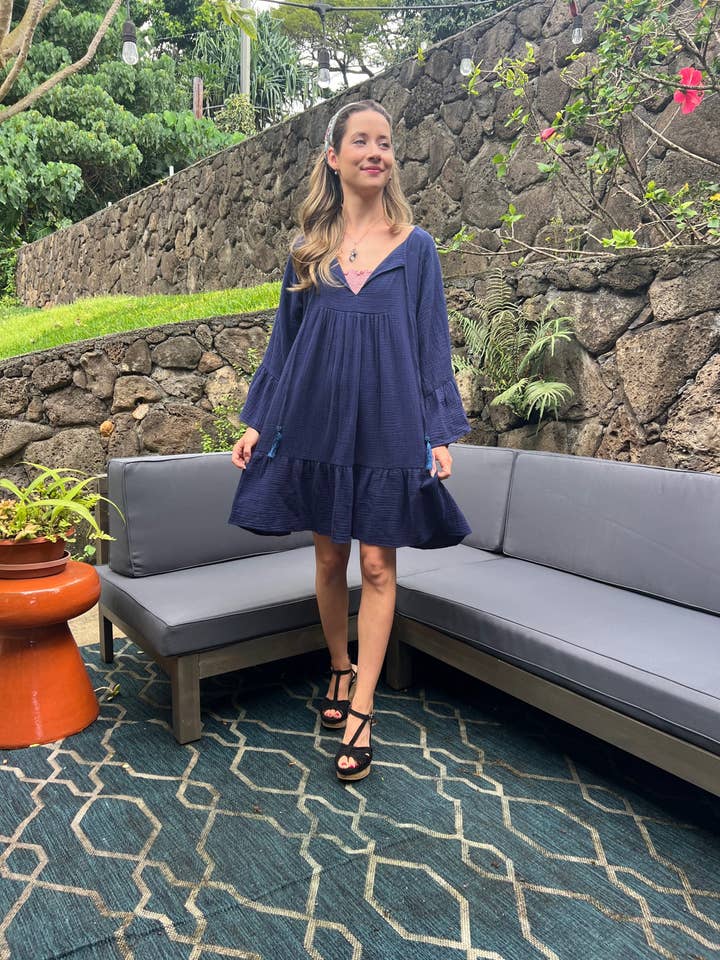 Gauze Moana Dress for wholesale by Lani Lau Hawaii