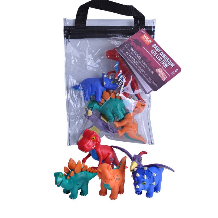 Polybag-Zip Dinosaur Baby 11" for wholesale by Wild Republic