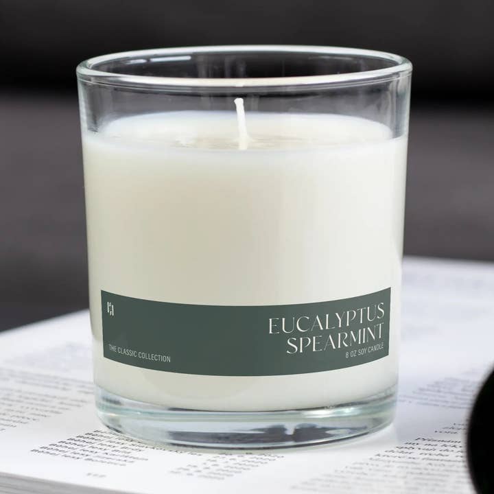 Vela de Eucalipto y Menta Verde para venta al por mayor de Pretty Honest Candles