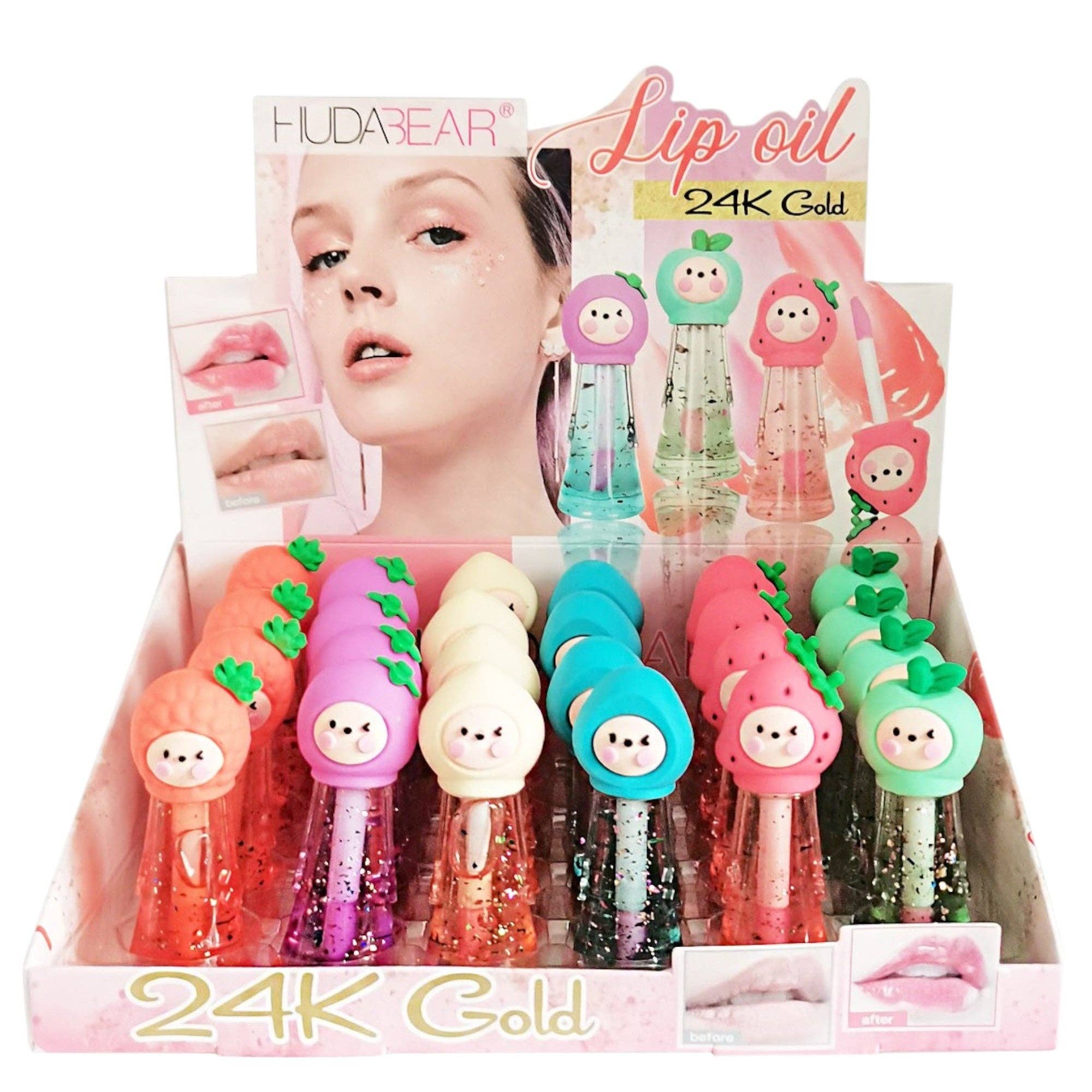 ASSORTED Fruit Face Lip Oi M021.. (24PC) for wholesale on Faire2