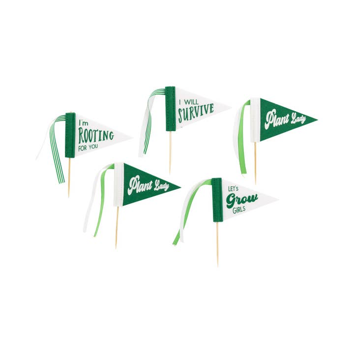 My Mind’s Eye - Wholesale Flag - PLHB202 - Garden Mini Felt Pennant Set