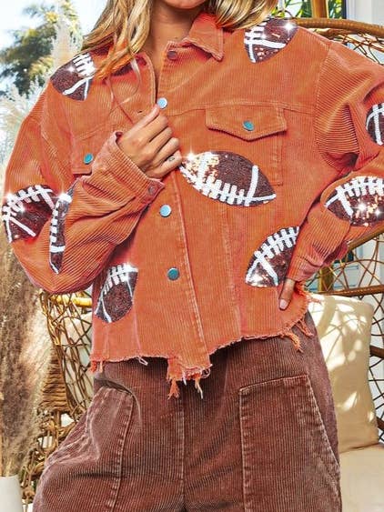 HIDDENBRAND - Wholesale Jacket - Women's - Boyfriend Oversized Corduroy Jacket