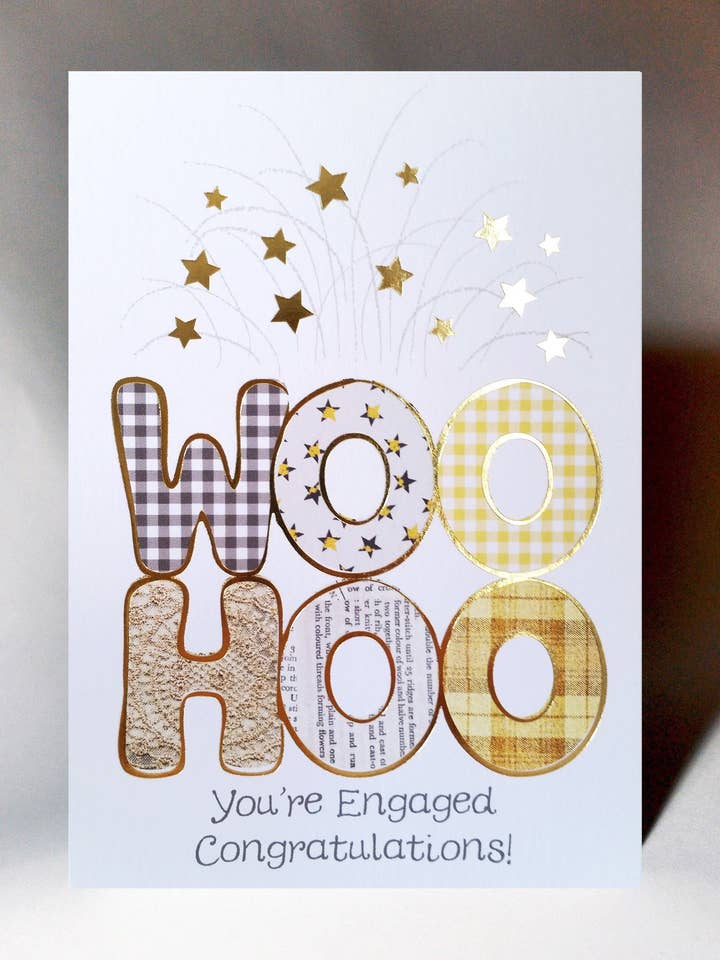 Tarjeta de compromiso Woohoo WWWE03 para venta al por mayor de Wee Wishes