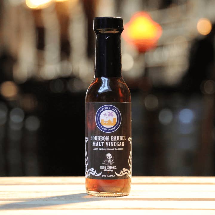 Bourbon Barrel Malt Vinegar for wholesale by Flower City Flavor Company
