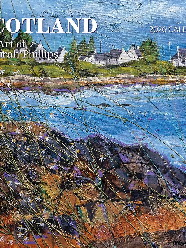 Scotland: The Art of Deborah Phillips 2026 Wall Calendar for wholesale by Pomegranate