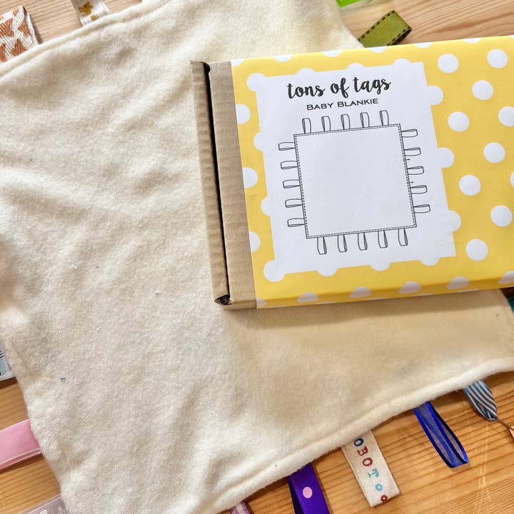 Two Stitches Patterns - Wholesale Craft Sewing Kit - Tons Of Tags - Baby Tag Blanket Sewing Kit