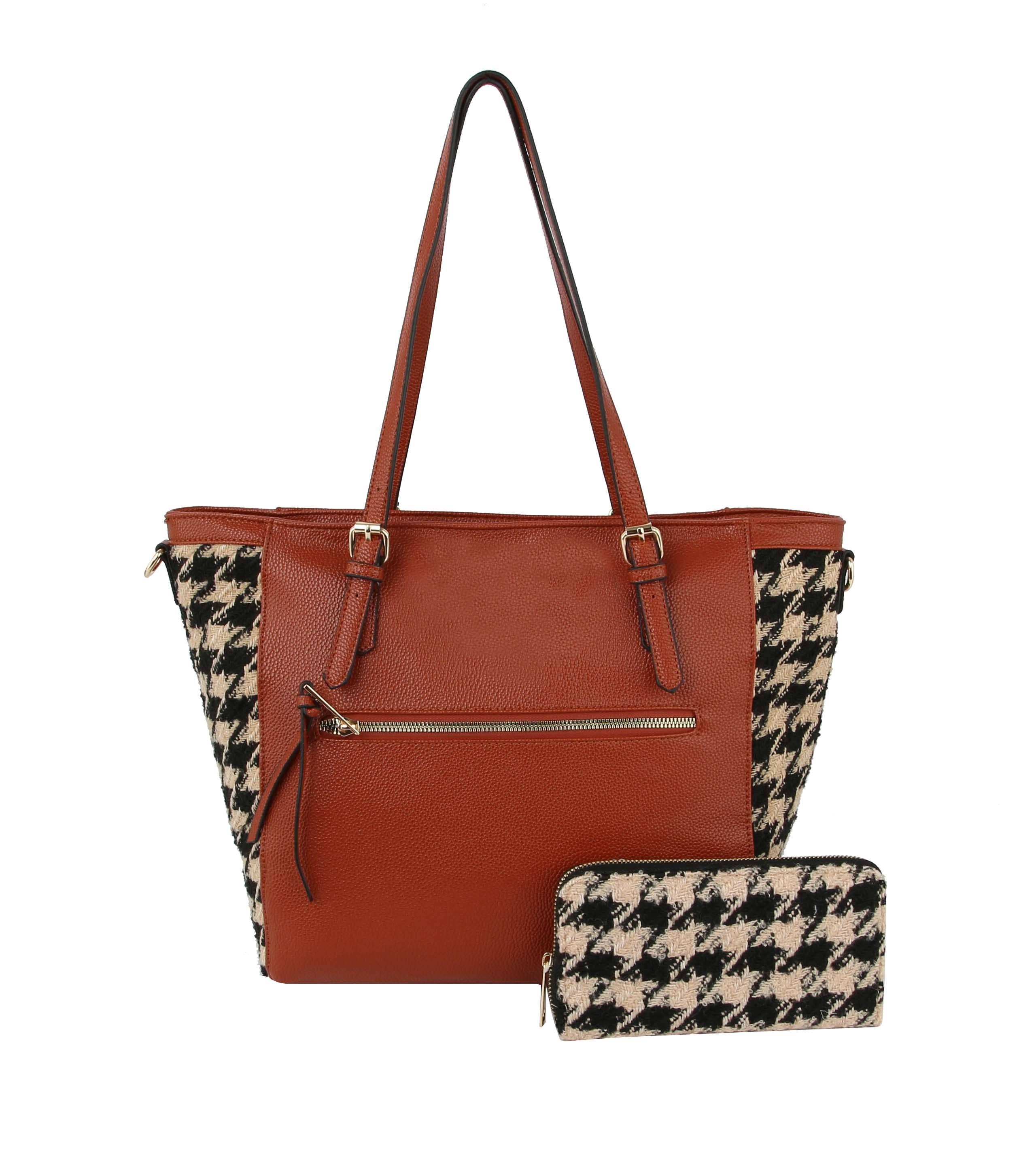 Handbag Factory Corp - Vente Tote bag – femme - Sac fourre-tout avec portefeuille pour femme - 100 % cuir végétalien8