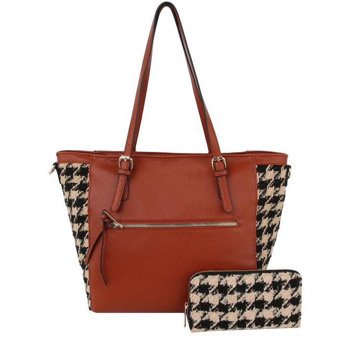 Handbag Factory Corp - Vente Tote bag – femme - Sac fourre-tout avec portefeuille pour femme - 100 % cuir végétalien8