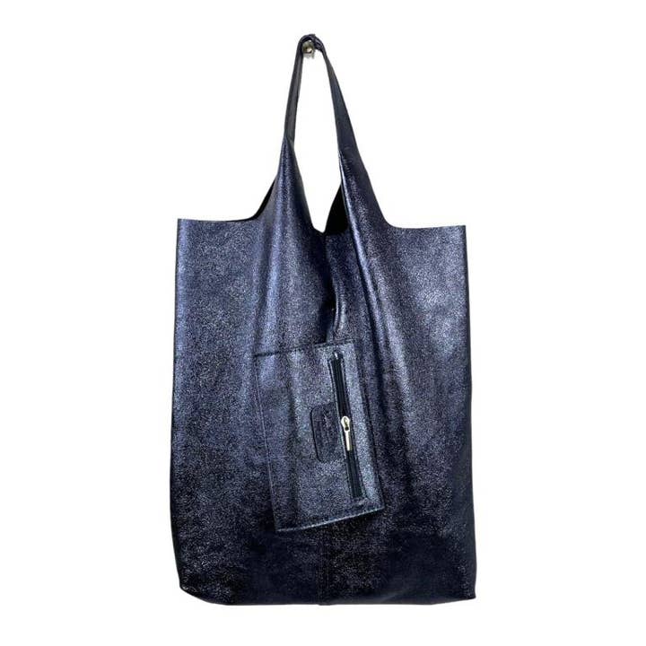 Chenson & Gorett - Wholesale Shoulder Bag - Women's - Women's Leather Shopper Bag with Shiny Effect January Promo