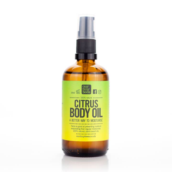 Citrus Body Oil / Lime, Lemon & Bergamot 100% Natural / Eco Friendly for wholesale by Our Tiny Bees