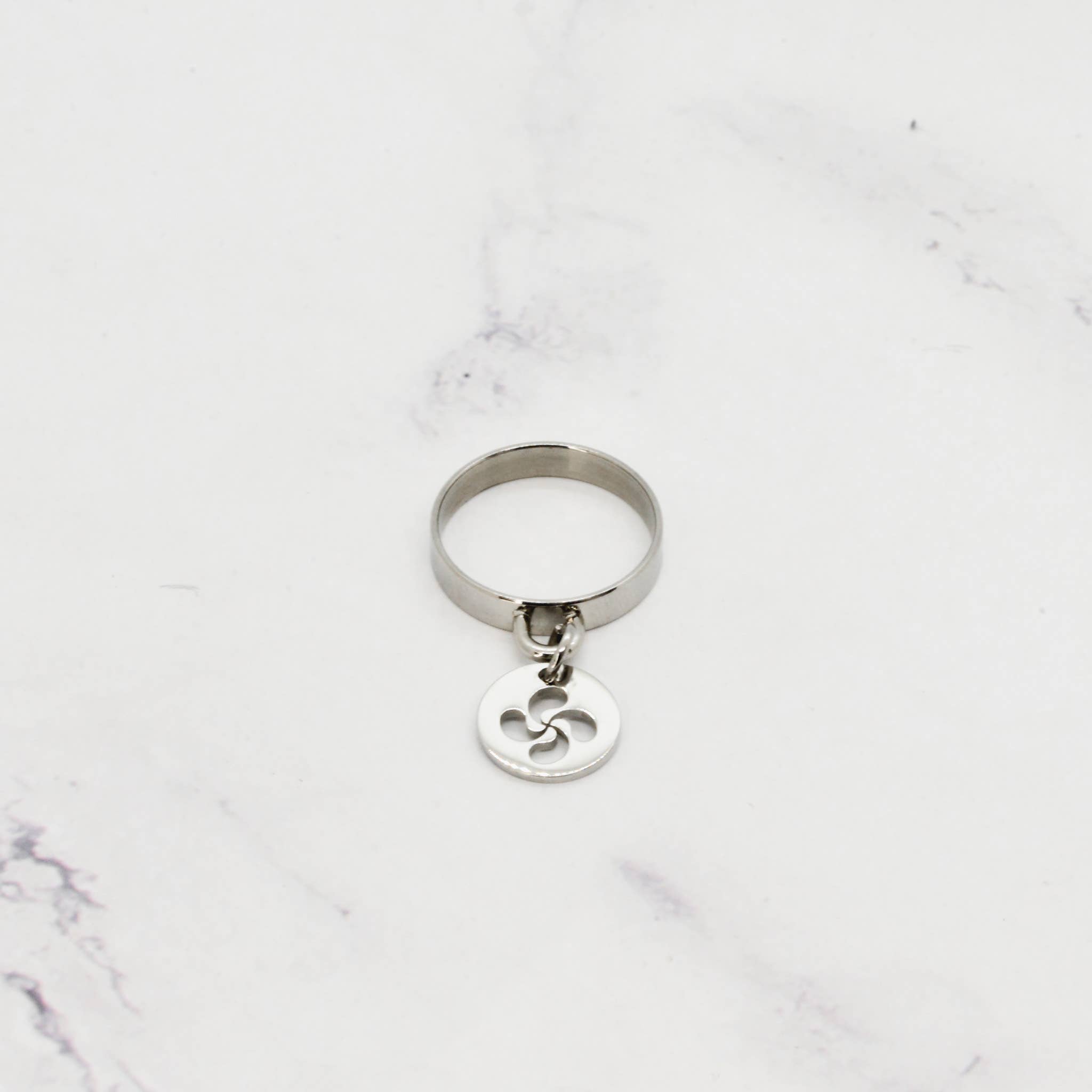 Angiie - Vente Anneau/bague à empiler - Bague croix Basque6