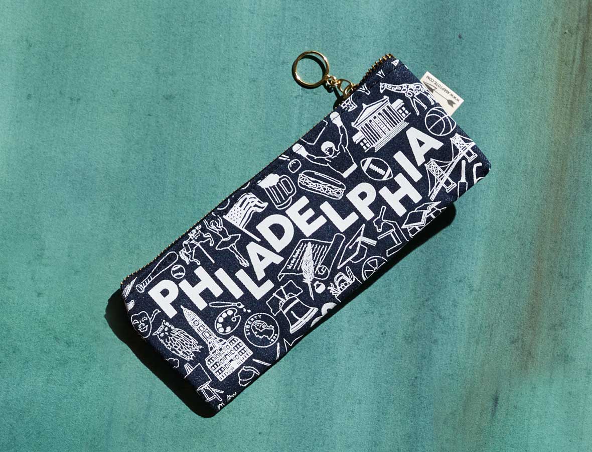 Maptote - Wholesale Pencil Case/Pouch - Philadelphia Pencil Pouch3