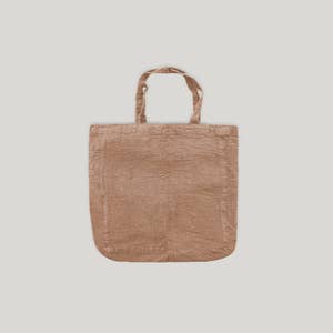 HAPPY Shoulder Bag in Coated Linen – Big Bag