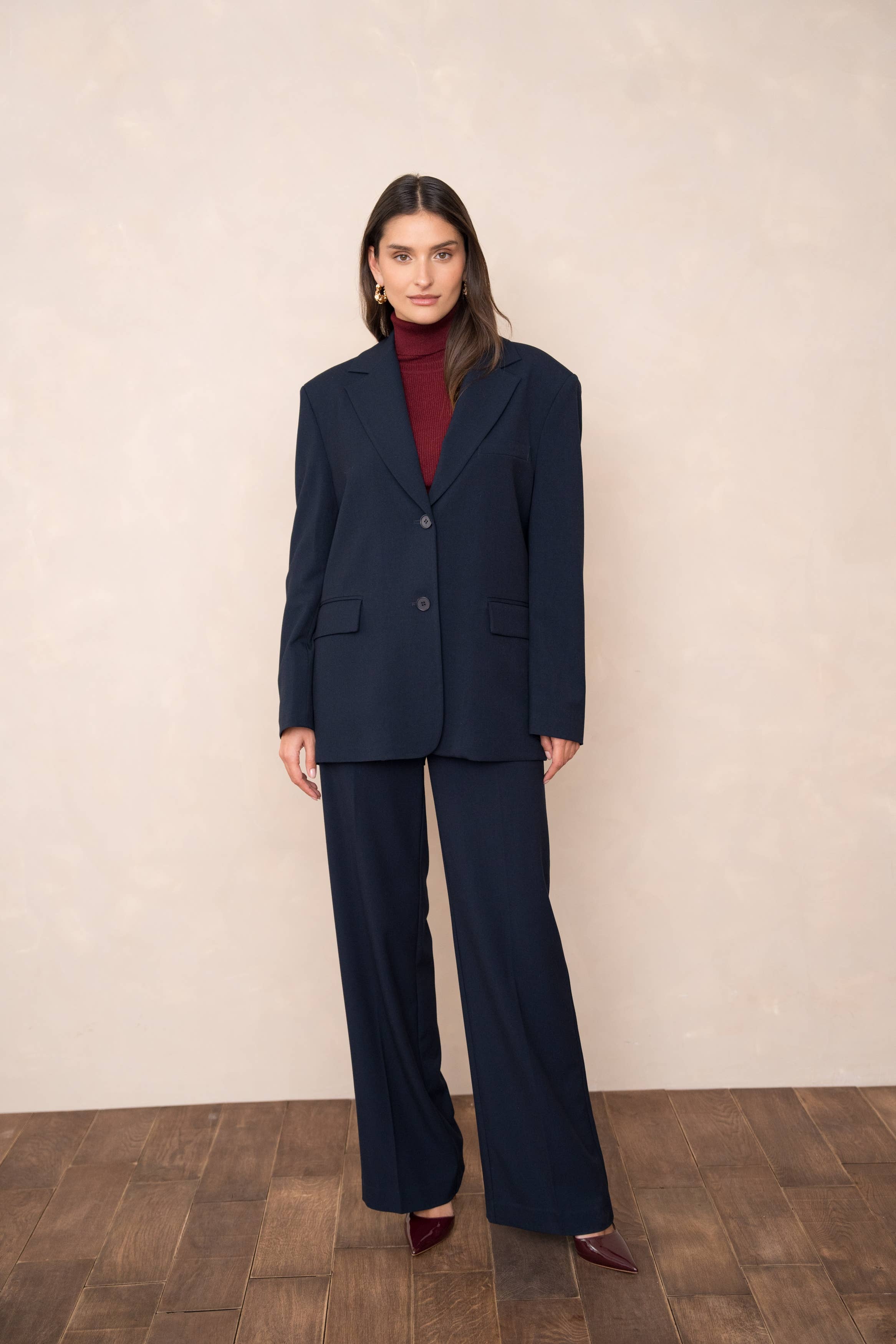 Attentif Paris - Wholesale Blazer - Women's - Oversized double-breasted jacket with back opening18