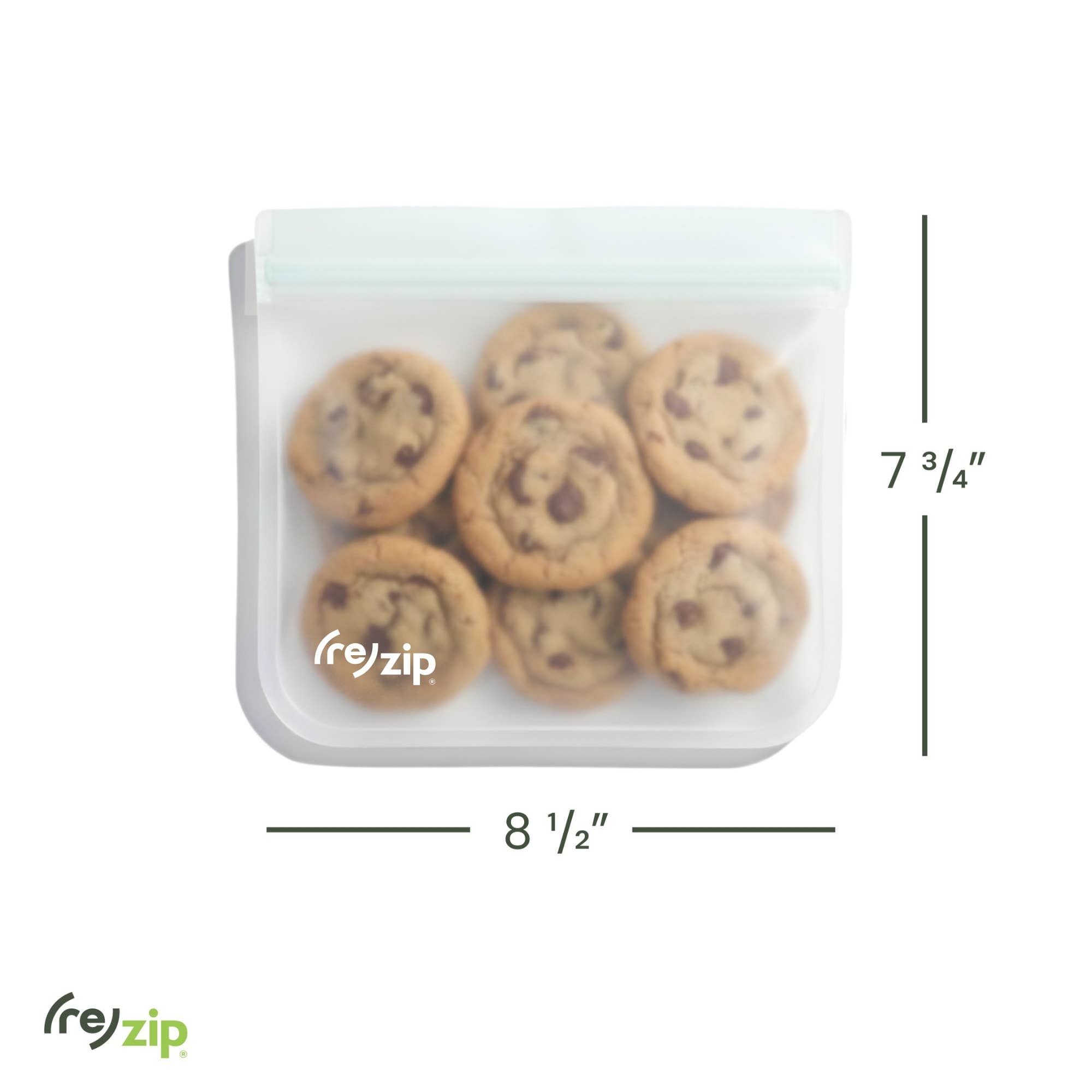 Rezip Co. - Wholesale Lunch Bag/Box - Reusable Flat Sandwich Bags - 2 Pack8