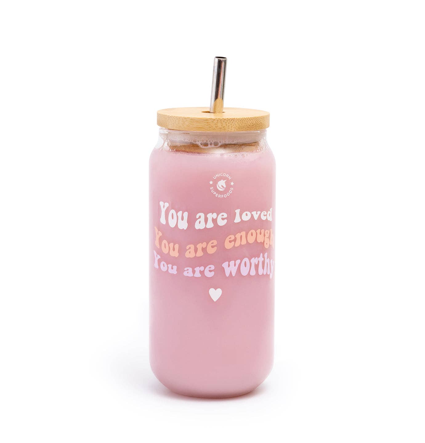 Unicorn Superfoods - Wholesale Drinking glass/cup - Self Love Tumbler