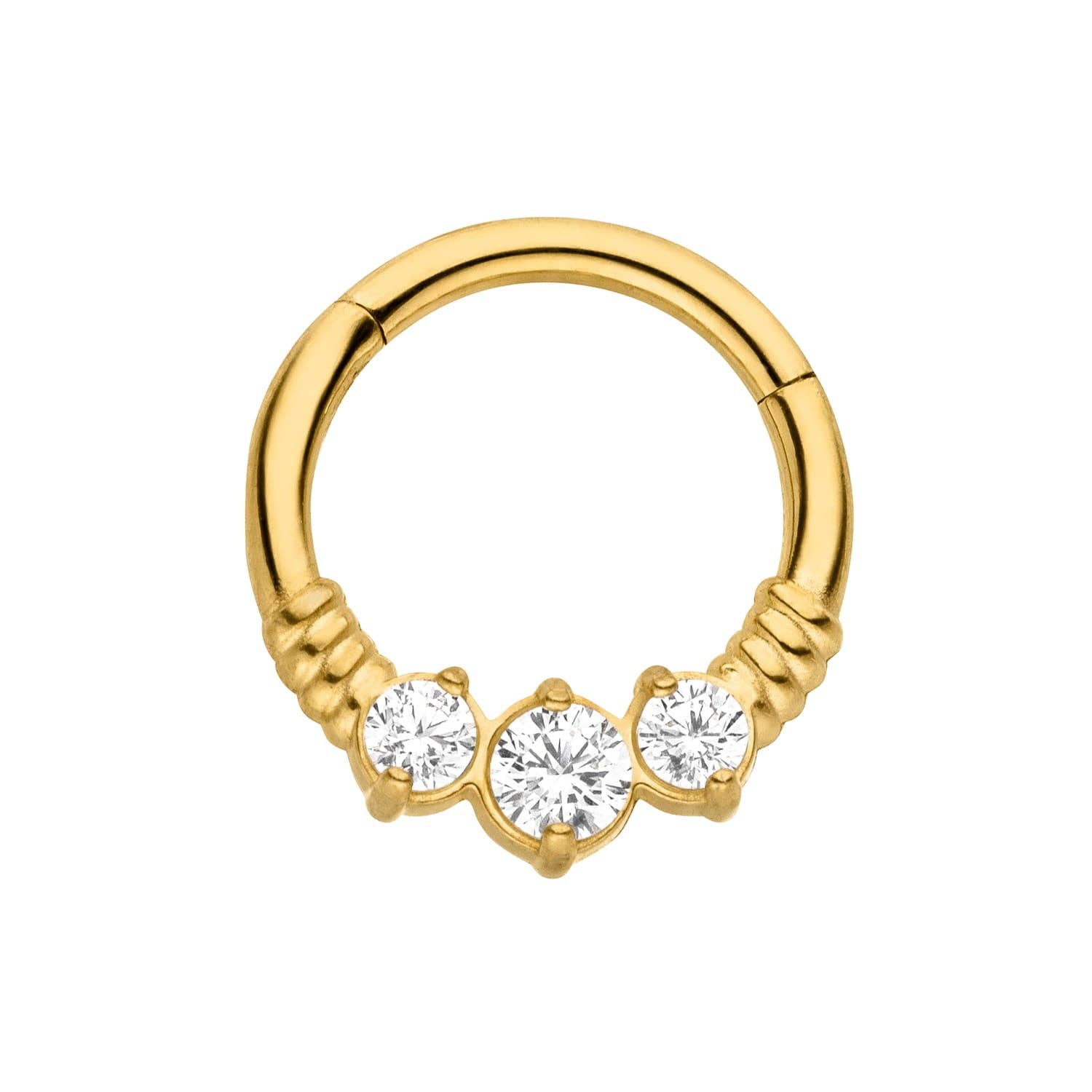 Schmuckgroßhandel – Großhandel Einzelohrring – Bianca Clicker Piercing | Chirurgenstahl