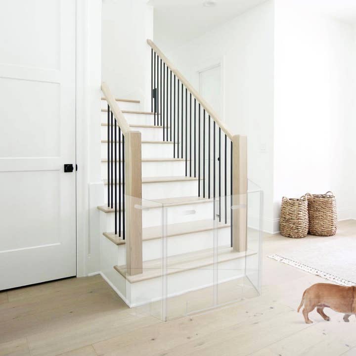 Hiddin - Vente Barrière portative pliable – chien - Barrière pour animaux de compagnie pour hall/escalier11