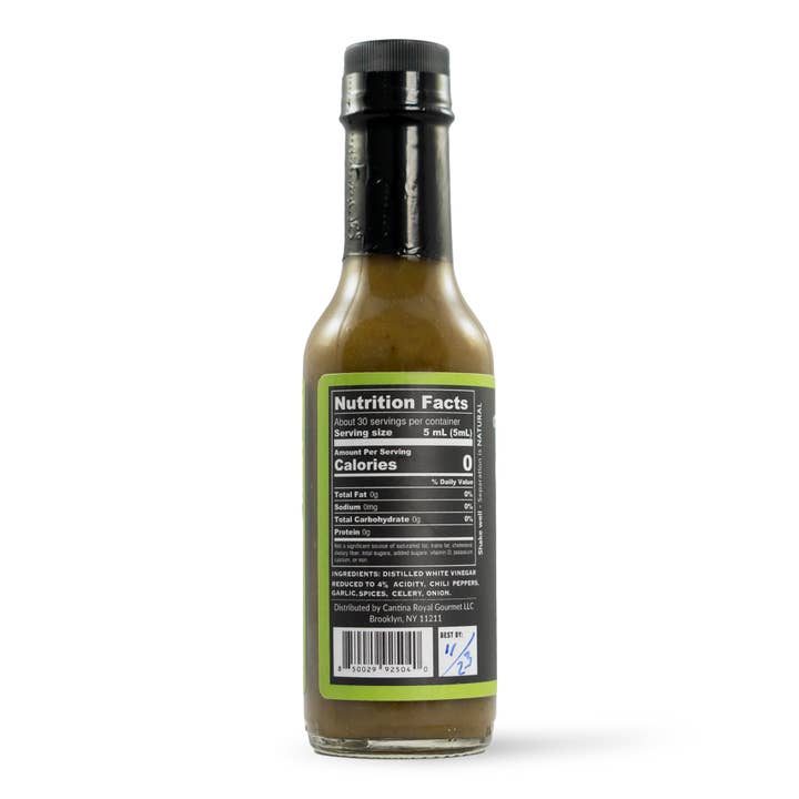 Cantina Royal Hot Sauce - Wholesale Hot Sauce - Chechare - Green Chiles in Aged House Vinegar Hot Sauce1