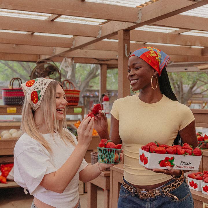 KAXI - Wholesale Bandana - Women's - KNITTED FARMERS MARKET BANDANA (2 PATTERNS)8