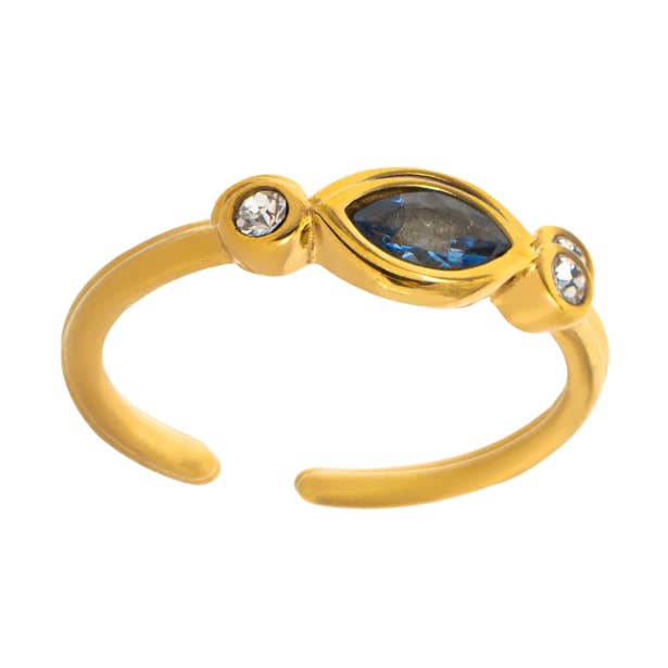 Ring Isolde Blauw for engroshandel hos Rosies