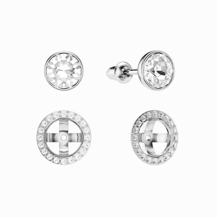 My Jewellery Story - Wholesale Stud/post earrings - Rhodium Plated Stud Earrings with Clear Crystals2