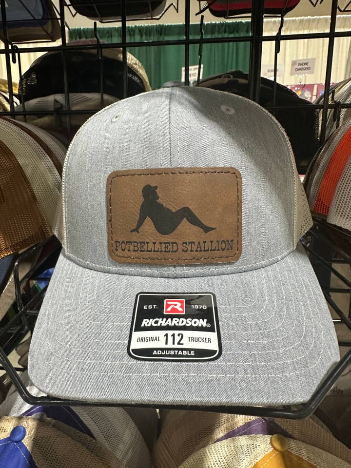 Potbellied Stallion Men's Richardson 112 Trucker Hat for wholesale by Designed To Flaunt