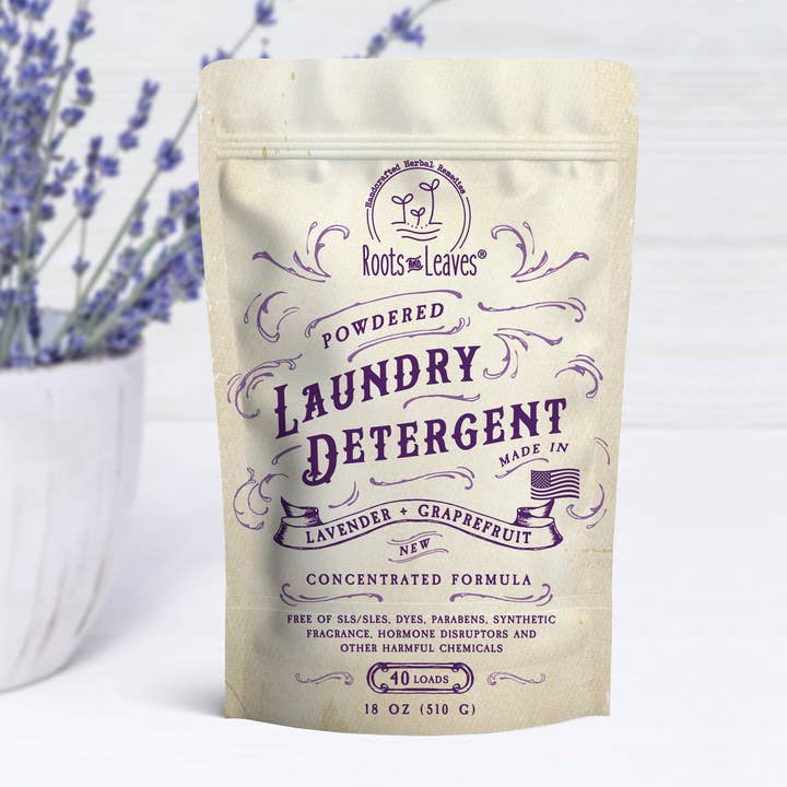 Roots And Leaves - Wholesale Laundry Detergent Powder/Pods - Powdered Laundry Detergent 18 oz (40 loads)1