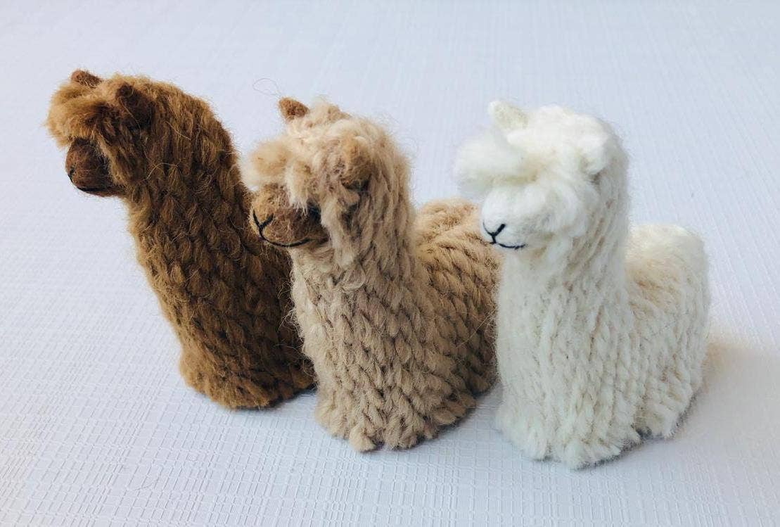 Choice Alpaca Products - Wholesale Ornament - Suri Alpacadorable Hand Made Baby Alpaca Ornaments3