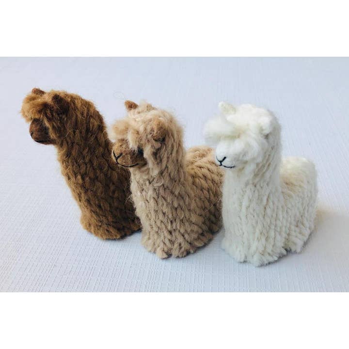 Choice Alpaca Products - Wholesale Ornament - Suri Alpacadorable Hand Made Baby Alpaca Ornaments3