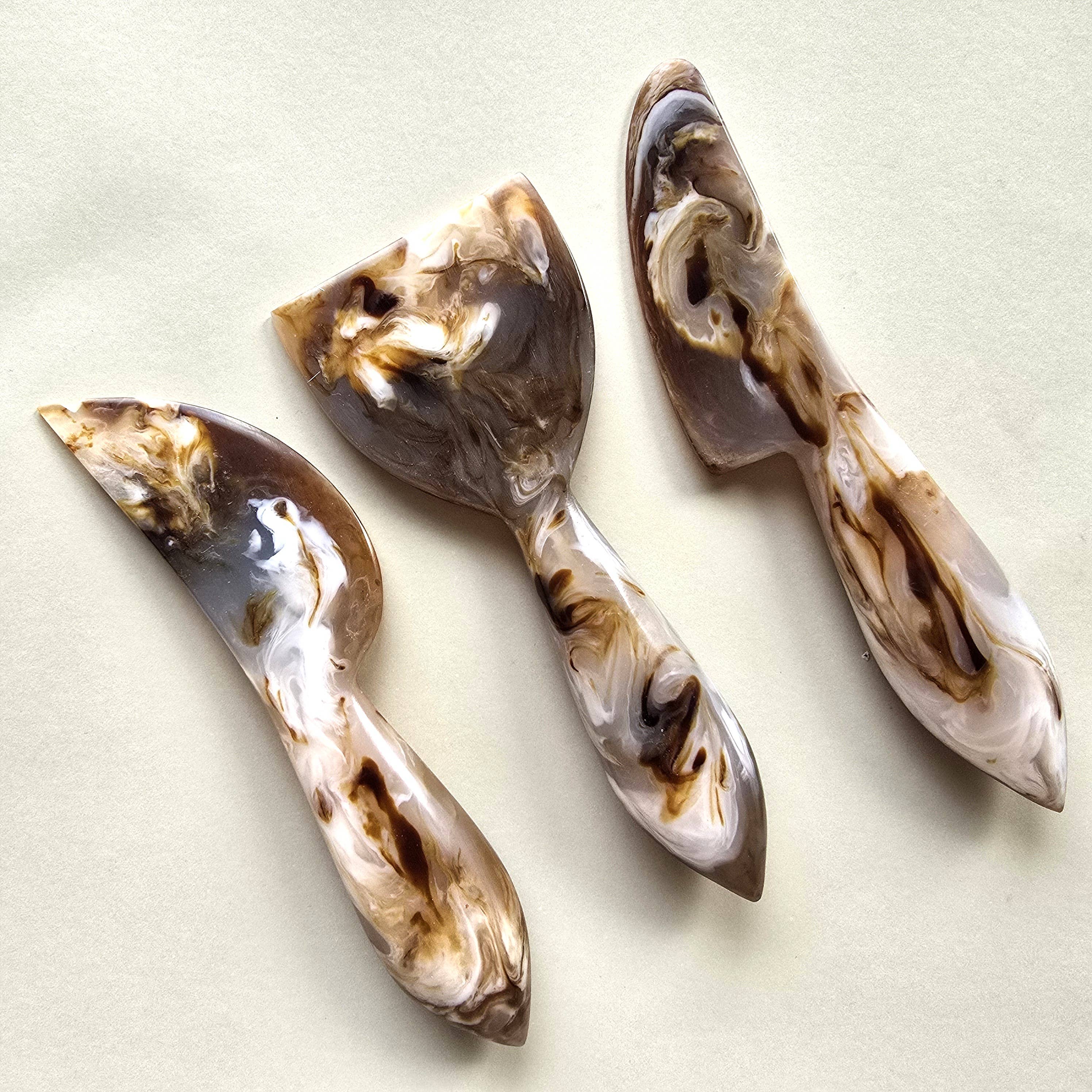 Gibb & Daan – Faca para queijo por atacado – Conjunto de Facas de Queijo de 3 Peças - Ferramentas de Charcutaria em Resina31