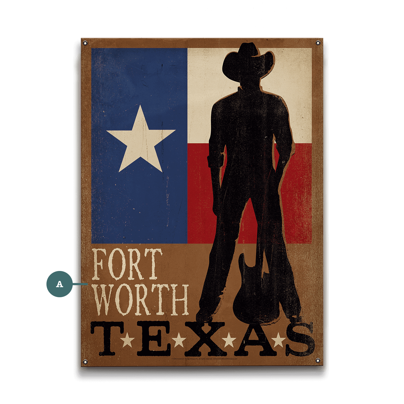 Old Wood Signs - Vente Pancarte - Fort Worth, Texas - Art mural en bois et métal5