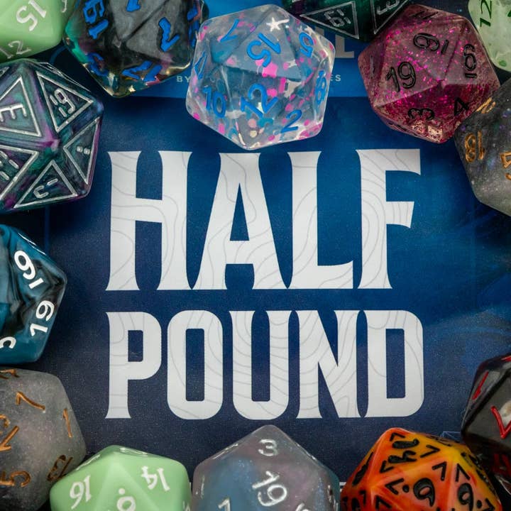 FanRoll by Metallic Dice Games ā wholesale Dice ā Half Pound of Assorted d20's4