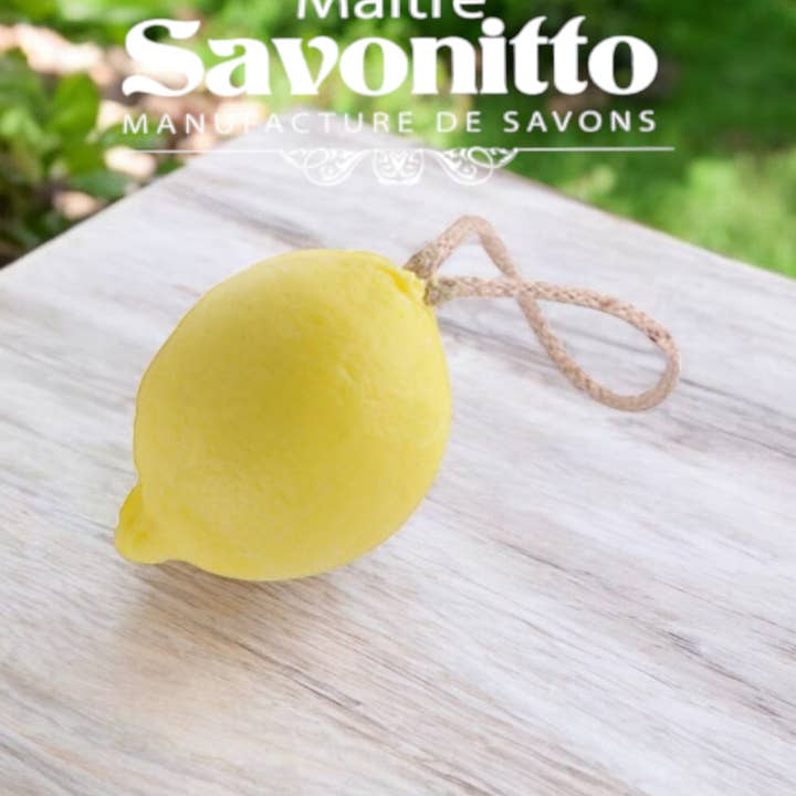 Maitre Savonitto – wholesale Bar Soap – Lemon Soap on a rope, 120g1