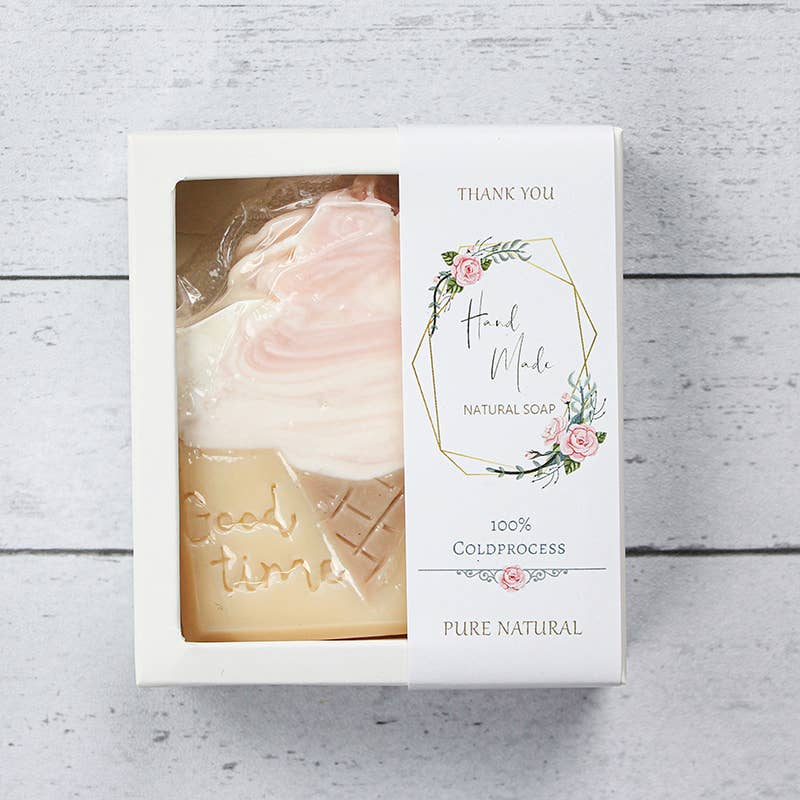 SoapElenGlen – Engroshandel Sæbestykke – Cute Strawberry Ice Cream Cleansing Håndlavet Sæbe Bar3