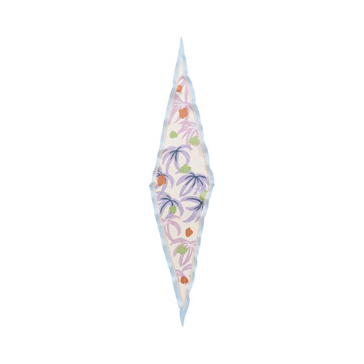 Lost Pattern NYC - Wholesale Scarf - Women's - "Ethereal Mirage" Silk Diamond Neckerchief - Pastel1