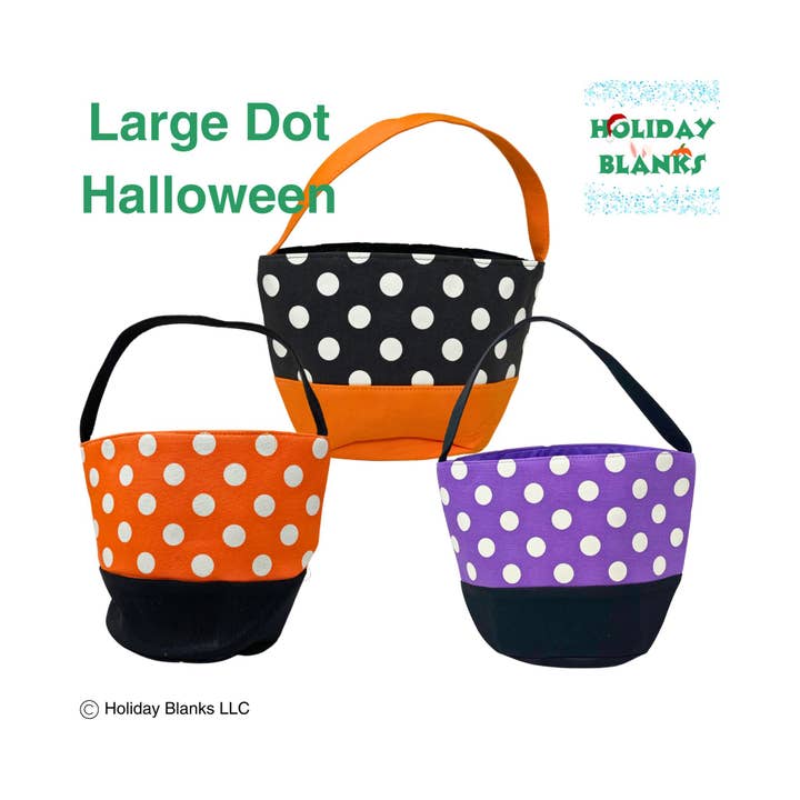 Holiday Blanks - Wholesale Basket - Large Dot Halloween basket blanks5