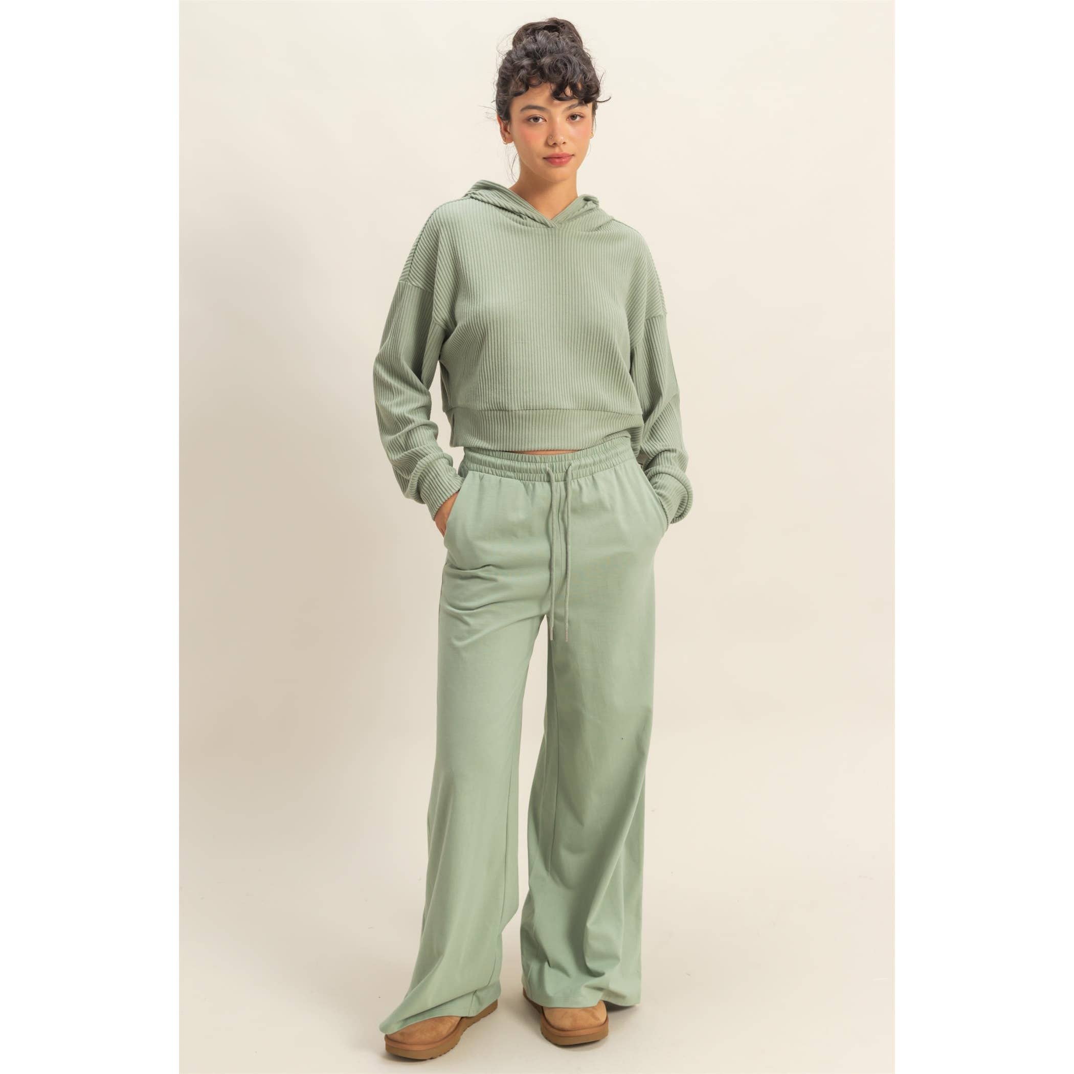 Double Zero - Vendita all'ingrosso Pantaloni sportivi/da jogging loungewear - Donna - Pantaloni larghi in cotone alla moda14