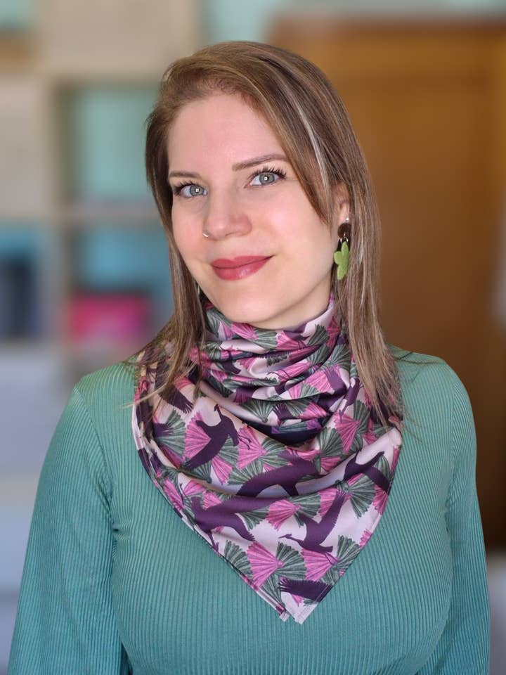 Grote Sjaal met Vliegende Kraanvogels voor wholesale door Rodal Studio