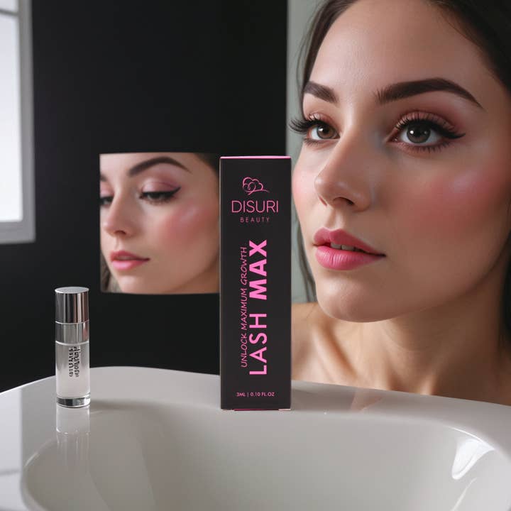DISURI Beauty - Wholesale Eyelash/Brow Serum - Lash Max: Unlock Maximum Growth | Eyelash Enhancer Serum with Hyaluronic Acid