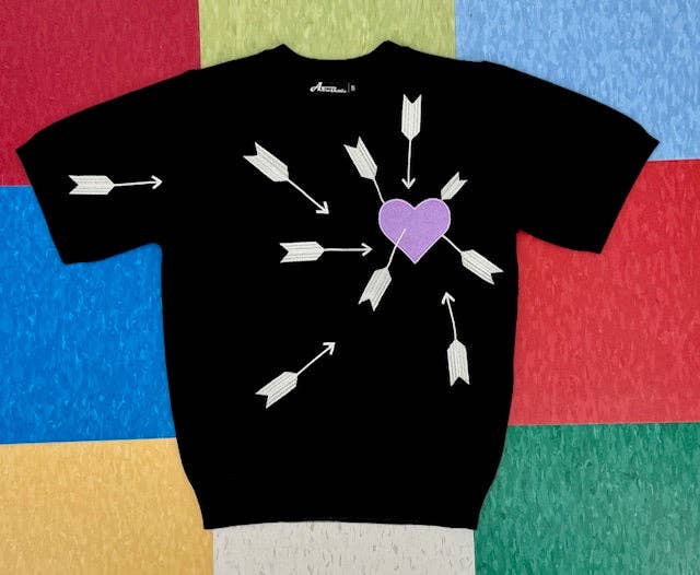 Astro Bettie - Wholesale Knit Sweater - Women's - Carefree Lavender Sweater - Black