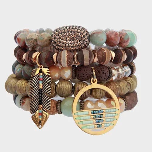 Indian Stack Bracelet for wholesale by HEATHER FORD