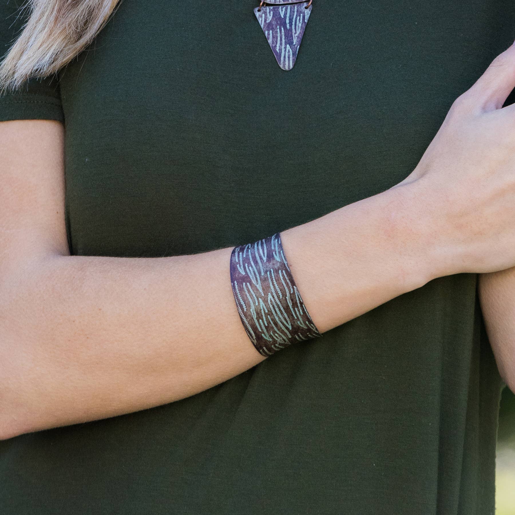 Anju Jewelry - Wholesale Jewelry Set - Copper Patina Bracelet and Earring Prepack with Display23