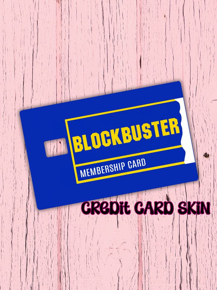 Blockbuster card funny credit card skin decal sticker for wholesale by Lalatina Shop