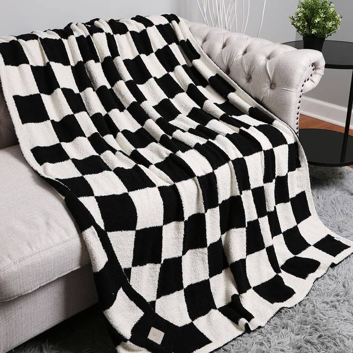 Fashion City - Wholesale Throw Blanket - Checkerboard Patterned Throw Blanket29