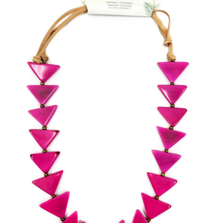 Organic Tagua Jewelry - Wholesale Bib Necklace - Trudy Necklace