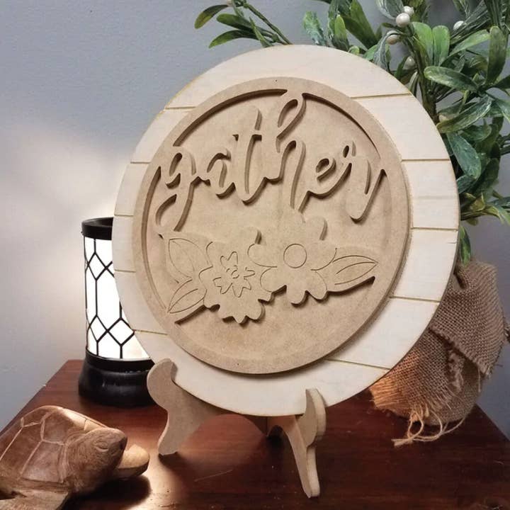 Paint and Sip: kit artistico in legno fai-da-te, raccogli con fiori per la vendita all'ingrosso da parte di Honey And Sugar Designs